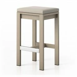 Fourhands Monterey Outdoor Bar & Counter Stool, Washed Brown New Outdoor