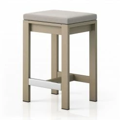 Fourhands Monterey Outdoor Bar & Counter Stool, Washed Brown New Outdoor