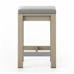 Fourhands Monterey Outdoor Bar & Counter Stool, Washed Brown New Outdoor