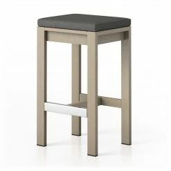 Fourhands Monterey Outdoor Bar & Counter Stool, Washed Brown New Outdoor