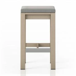 Fourhands Monterey Outdoor Bar & Counter Stool, Washed Brown New Outdoor