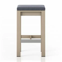 Fourhands Monterey Outdoor Bar & Counter Stool, Washed Brown New Outdoor