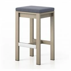 Fourhands Monterey Outdoor Bar & Counter Stool, Washed Brown New Outdoor