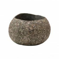 CREATIVE CO OP Natural Stone Container HOME DECOR