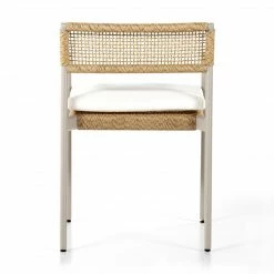 Fourhands Niles Outdoor Dining Armchair-Faux Hyaci New Outdoor