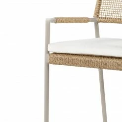 Fourhands Niles Outdoor Dining Armchair-Faux Hyaci New Outdoor