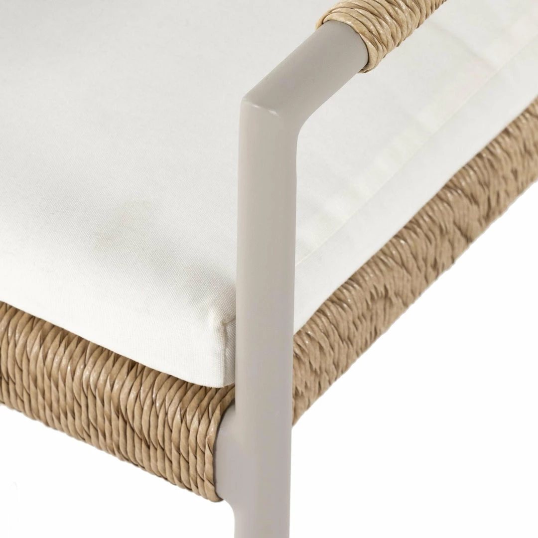 Fourhands Niles Outdoor Dining Armchair-Faux Hyaci New Outdoor