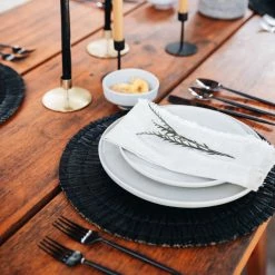 Kashul International Nude Fringe Napkin