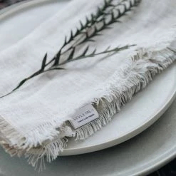 Kashul International Nude Fringe Napkin