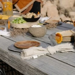 Kashul International Nude Fringe Napkin