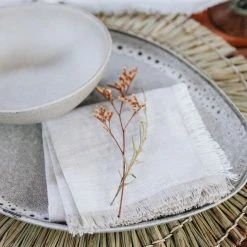 Kashul International Nude Fringe Napkin