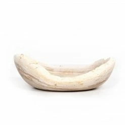 Fourhands Oval Petrified Wood Bowl