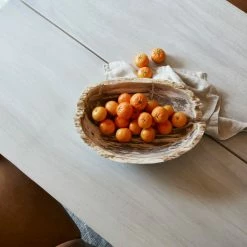 Fourhands Oval Petrified Wood Bowl