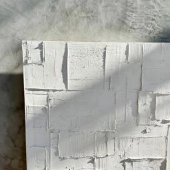 Ashley Craig Best Sellers Patchwork Original Art - White