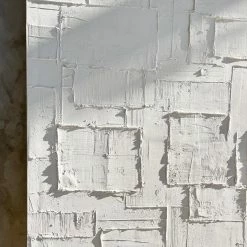 Ashley Craig Best Sellers Patchwork Original Art - White