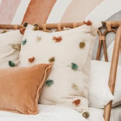 Surya Rainbow Pom Pom Pillow Best Sellers