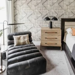 MOES Ramsay Leather Chaise Best Sellers