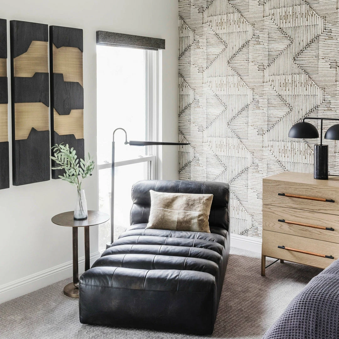 MOES Ramsay Leather Chaise Best Sellers