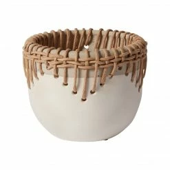 Accent Decor Rattan Dream Pot