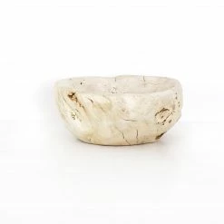 Fourhands Best Sellers Reclaimed Wood Bowl, Ivory