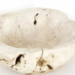 Fourhands Best Sellers Reclaimed Wood Bowl, Ivory