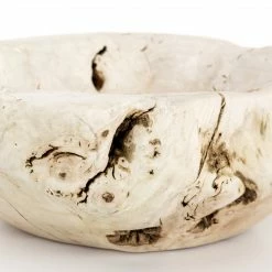 Fourhands Best Sellers Reclaimed Wood Bowl, Ivory