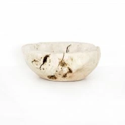 Fourhands Best Sellers Reclaimed Wood Bowl, Ivory
