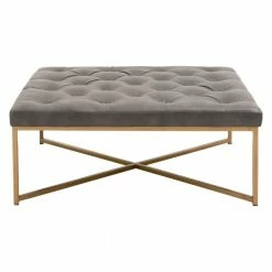 Essentials For Living Rochelle Upholstered Square Coffee Table