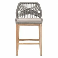 Essentials For Living New Outdoor Rope Me In Outdoor Bar + Counter Stool