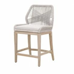 Essentials For Living Rope Me In Outdoor Bar + Counter Stool New Outdoor