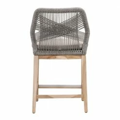 Essentials For Living New Outdoor Rope Me In Outdoor Bar + Counter Stool