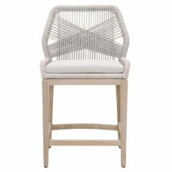 Essentials For Living Rope Me In Outdoor Bar + Counter Stool New Outdoor