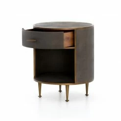 Fourhands Shagreen Round Nightstand Best Sellers