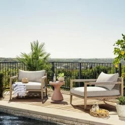 Fourhands New Outdoor Sherwood Outdoor Chair, Washed Brown