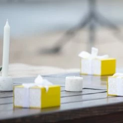 BIDK HOME Shorty Marble Candle Holders