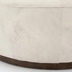 Fourhands Sinclair Large Round Ottoman Best Sellers