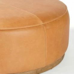 Fourhands Sinclair Large Round Ottoman Best Sellers
