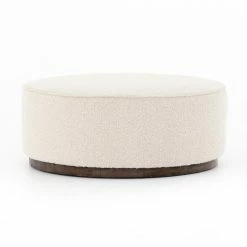 Fourhands Sinclair Large Round Ottoman Best Sellers