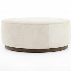 Fourhands Sinclair Large Round Ottoman Best Sellers