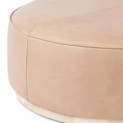 Fourhands Sinclair Large Round Ottoman Best Sellers