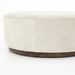 Fourhands Sinclair Large Round Ottoman Best Sellers