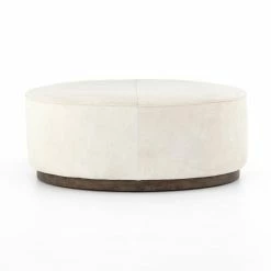 Fourhands Sinclair Large Round Ottoman Best Sellers