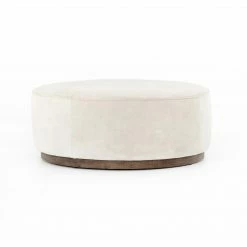 Fourhands Sinclair Large Round Ottoman Best Sellers