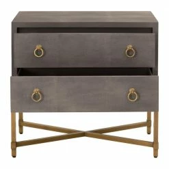 Essentials For Living Strand Shagreen 2-Drawer Nightstand Best Sellers
