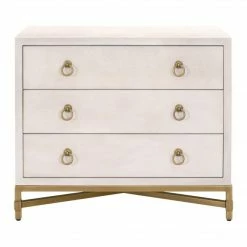 Essentials For Living Best Sellers Strand Shagreen 3-Drawer Nightstand
