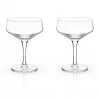 True Brands Swoop Crystal Coupe Glass New Kitchen