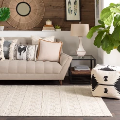 Surya Tanzania White Rug