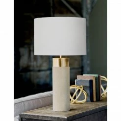 Regina Andrews Textured Cylinder Table Lamp