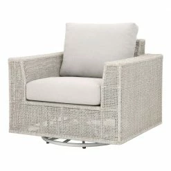 Essentials For Living Tropez Outdoor Swivel Rocker Sofa Chair New Outdoor