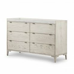 Fourhands Best Sellers Viggo 6 Drawer Dresser-Vintage White Oak